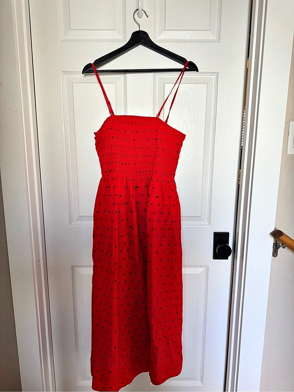 Red Polka Dot Maxi Dress